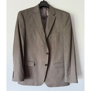 Houndstooth Brown Blazer Jacket Menswear Tailored Business‎ Casual